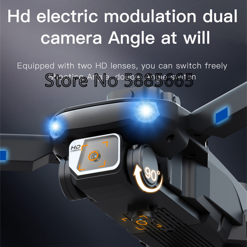 WIFI FPV 8K HD ESC Dual Camera - огляд і ціна Fpv Brushless Rc Drone 4K