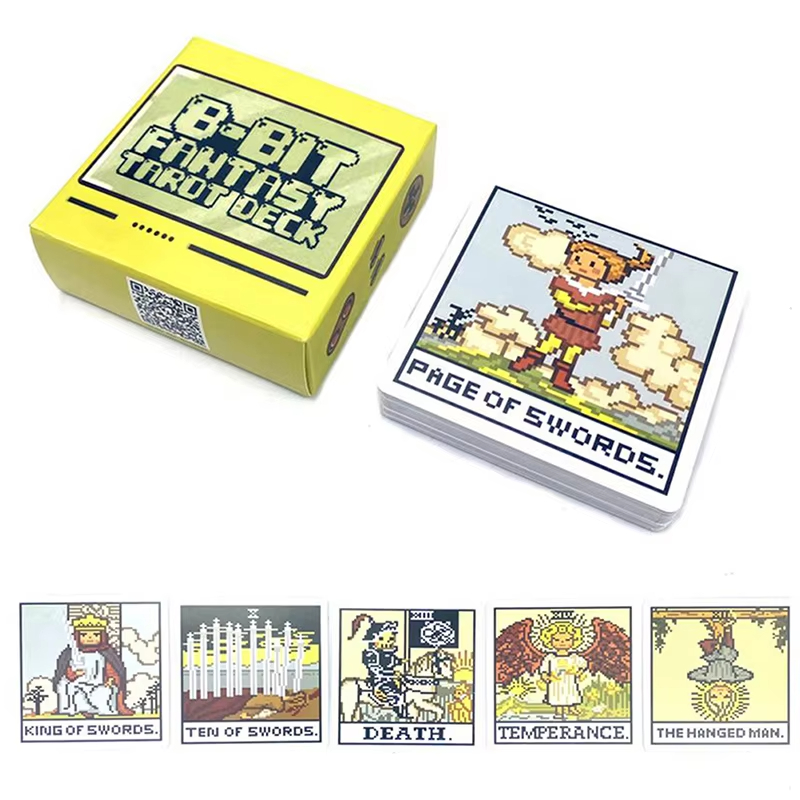 8 Bit Fantasy Tarot Deck Card  - огляд і ціна Tarot Cards Deck With Guidebook