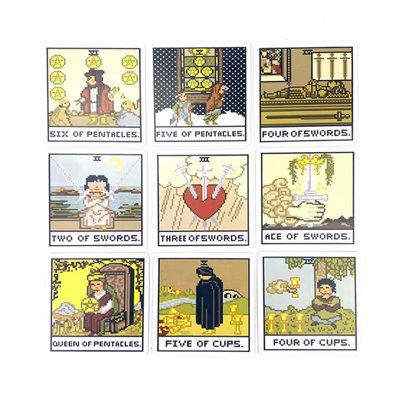 8 Bit Fantasy Tarot Deck Card  - огляд і ціна Tarot Cards Deck With Guidebook